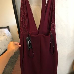 Burgundy Dress from Lulus